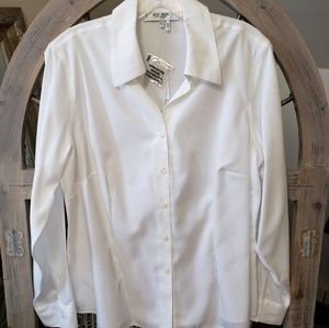 Jones Studio White Blouse NWT sz 14W